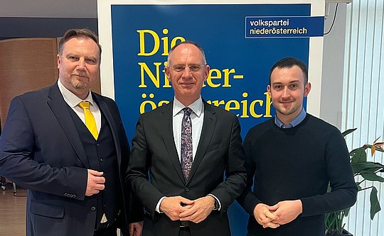 v.l.: Michael Georg Martin Danzinger, Gerhard Karner und Lukas Jellinek.