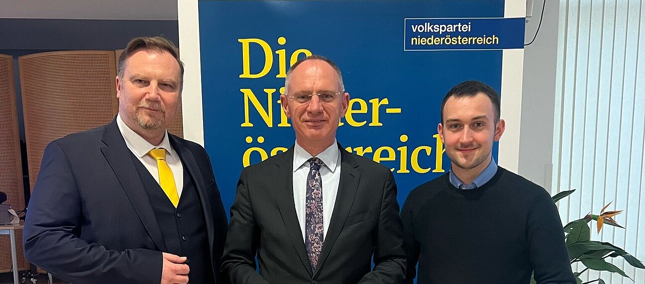 v.l.: Michael Georg Martin Danzinger, Gerhard Karner und Lukas Jellinek.