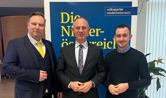 v.l.: Michael Georg Martin Danzinger, Gerhard Karner und Lukas Jellinek.